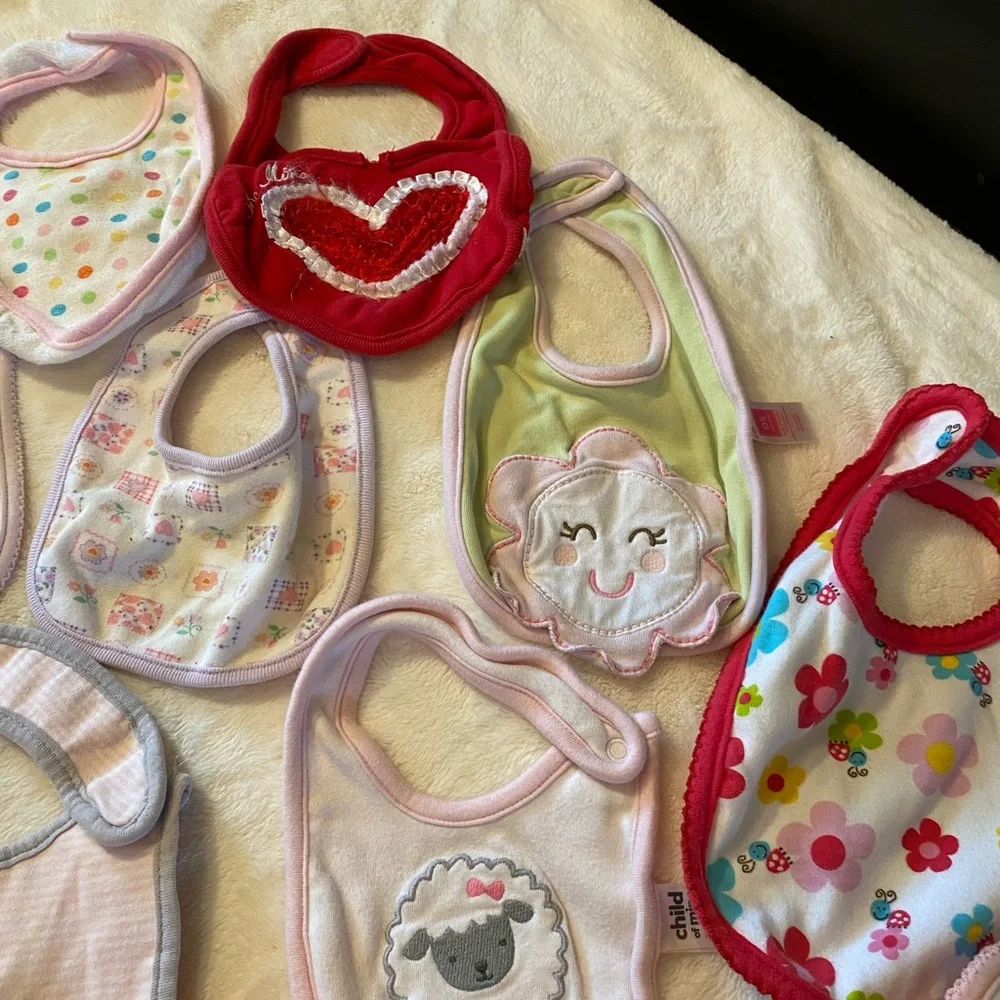 11 Pieces Baby Bibs Bundle